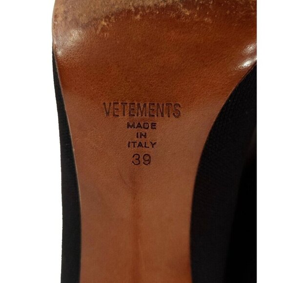 Vetements Eiffel Tower Sock Boots 39 US 8.5 Womens Black ASIS - Picture 8 of 13
